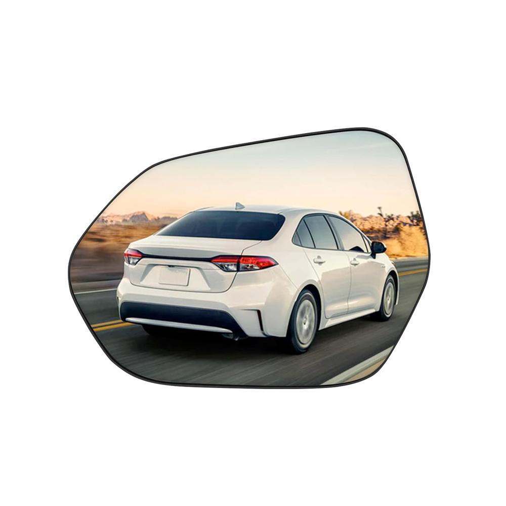 Driver Side Mirror Glass w/Backing Plate Heated For Toyota Camry 2018-2024