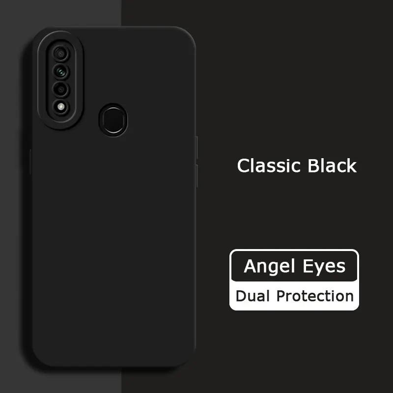 

Чехол для телефона из жидкого силикона с ангельскими глазками для OPPO A31 A8, защитный мягкий противоударный чехол на 360 градусов для девочек OPPOA31 OPPO A31