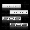 HRUC6 Metalowe Do Nowego Peugeot 308 208 508 Emblemat z Logo Naklejki 3D Emblemat Błotnika Naklejka Akcesoria Samochodowe Dekoracja Litery Stylizacja Samochodu