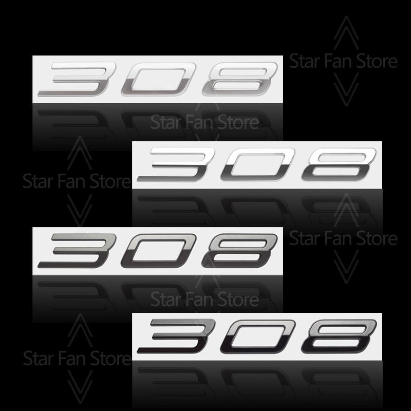 HRUC6 Metalowe Do Nowego Peugeot 308 208 508 Emblemat z Logo Naklejki 3D Emblemat Błotnika Naklejka Akcesoria Samochodowe Dekoracja Litery Stylizacja Samochodu