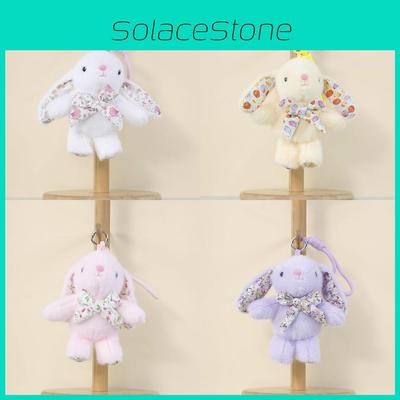Plush Bunny Keychain With Cute Bow For Bag Decor And Gift