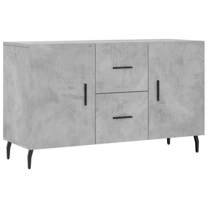 VidaXL Buffet gris béton 100x36x60 cm bois d'ingénierie 828192