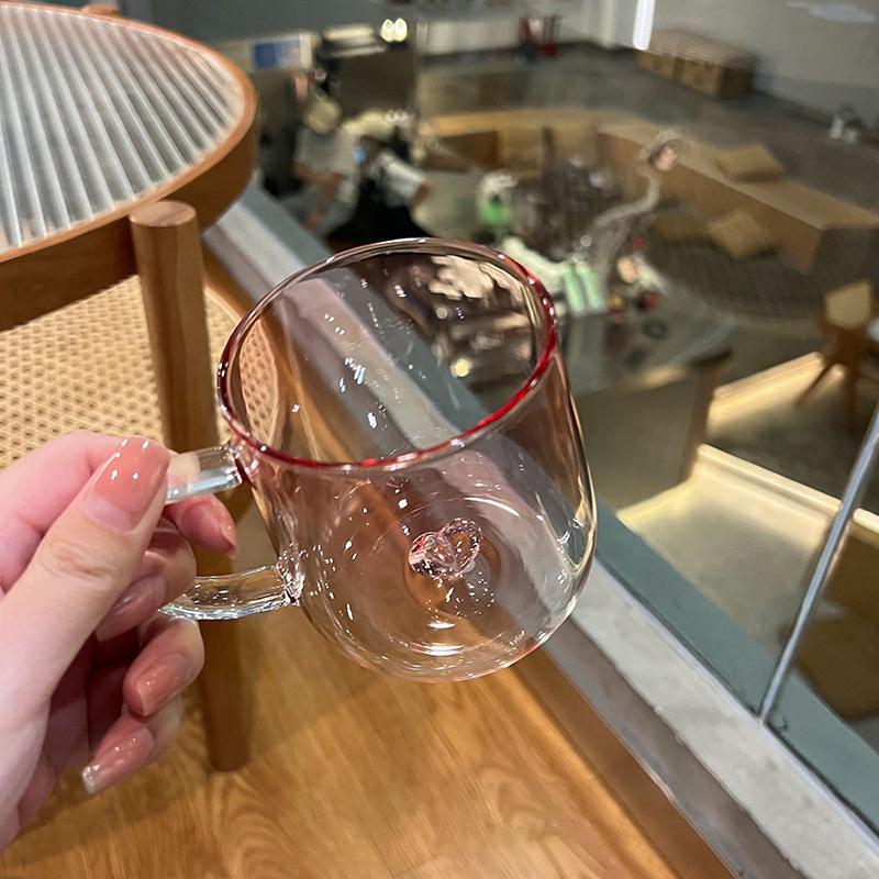 Creative Love Glass Cups Gradient Erotic Couple Warm Heart Cup Milk Juice Coffee Cup Water Cup Coffee Mugs Drinking Glasses Gift