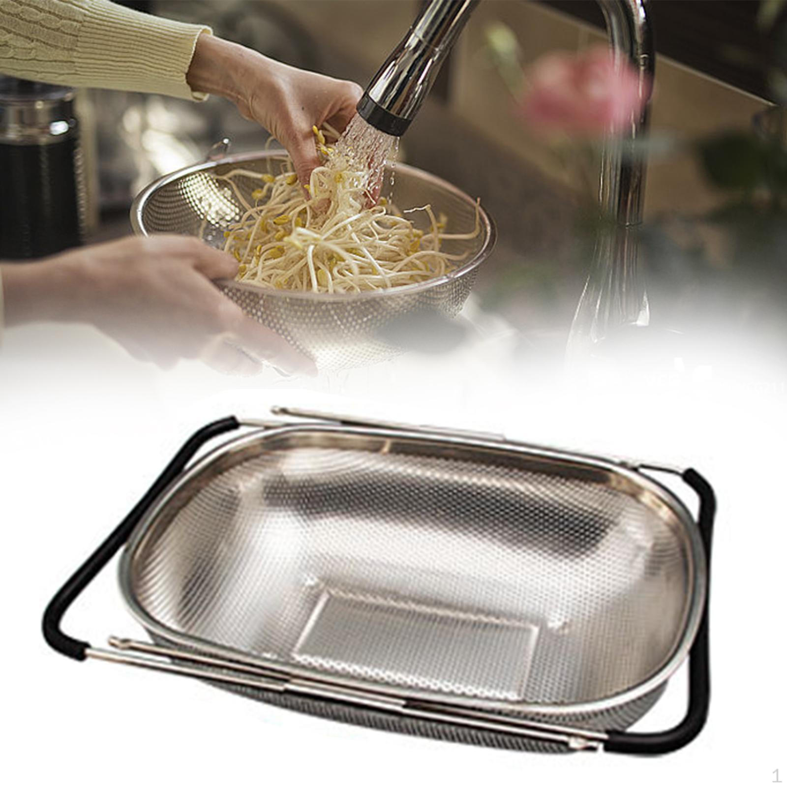 

Дуршлаг над раковиной для мытья и процеживания овощей Hole Type