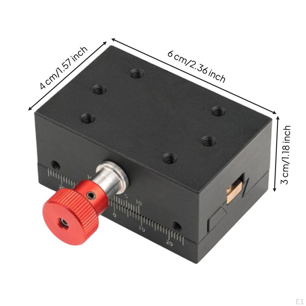 Axis Linear Stage Dovetails Groove Guide Slide Table Fine Adjustment Rack and Pinion