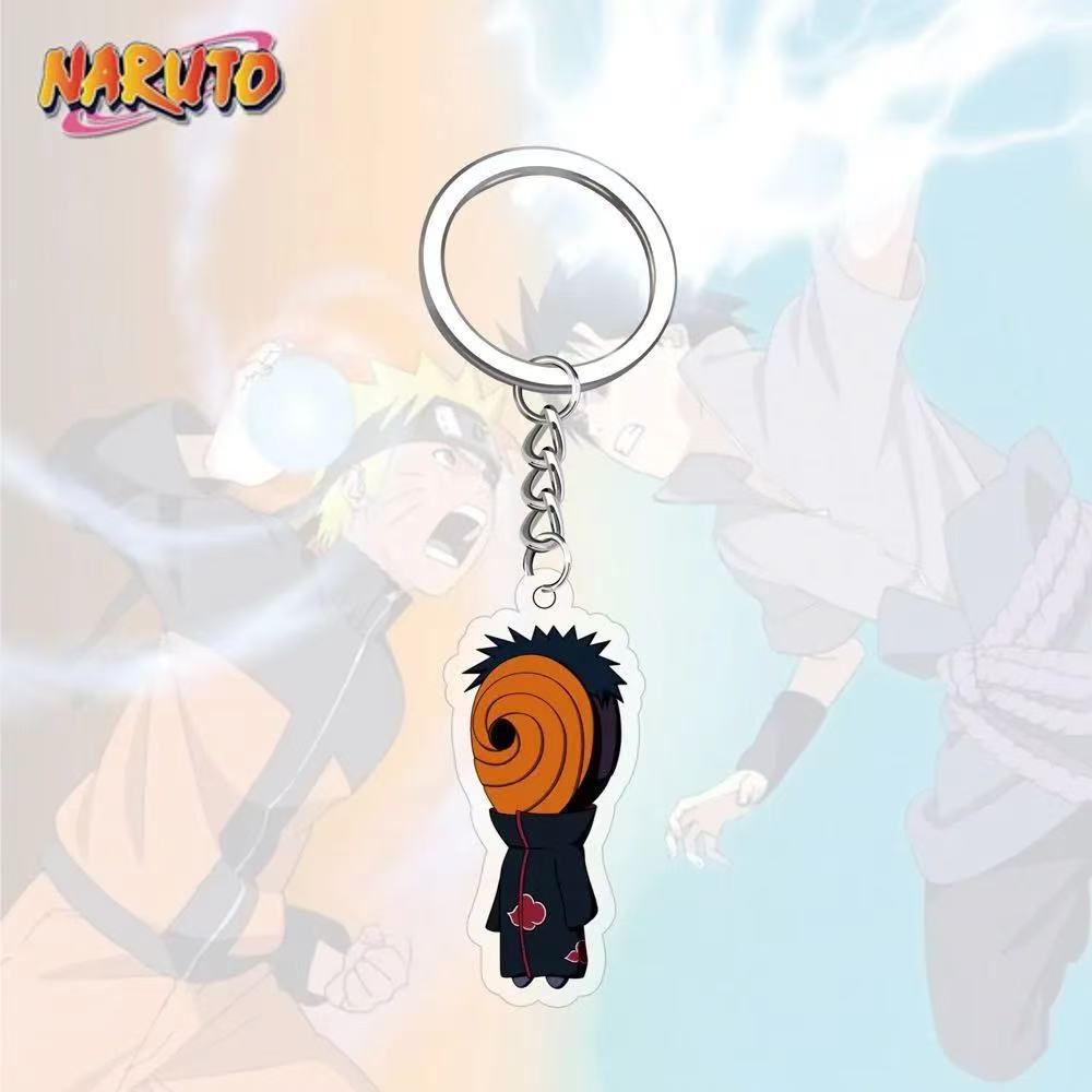 Llavero acrílico de Anime Naruto, accesorio, llavero de dibujos animados de Uzumaki Naruto