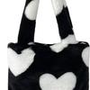 Autumn Winter Plush Tote Shopping Dating Bag Single Shoulder Handbag Underarm Cute Top