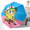 1pc SpongeBob Self-Folding Umbrella, 8-Bone Compact Travel Umbrella, Durable Plastic And Iron Frame128