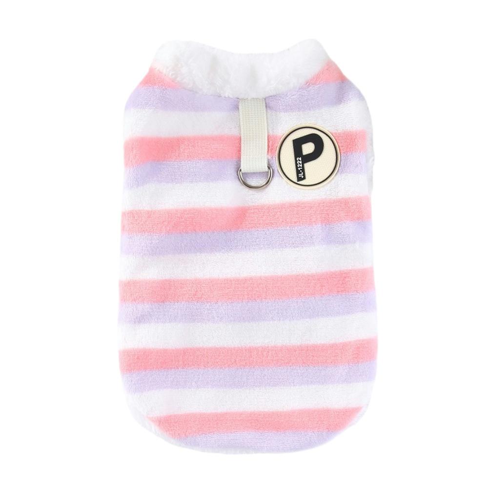 Pet Warm Thickened Flannel Vest Autumn and Winter Small and Medium Dog Dog Cat Teddy Pomeranian Traction Hatless Clothing