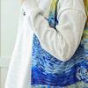 Shopping Bag Reusable Foldable Polyester Tote with Reinforced Stitching Compact Storage Bag for Fruits Vegetables