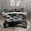 3pcs Skull And Rose Bedding Sets 3D Printed Black And White Duvet Cover Sets With Pillowcases No Filling
