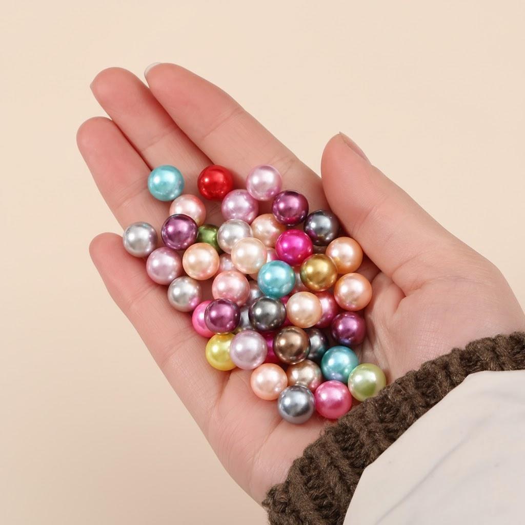 

1 Bag Colorful Acrylic Round Beads Mixed Sizes 3mm 4mm 6mm 8mm 10mm DIY Craft Handmade Jewelry Supplies