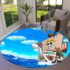 One Piece Monkey D Luffy Round Area Rug Carpet Rug For Living Room Bedroom Sofa Playroom Decor Nonslip Floor Mat