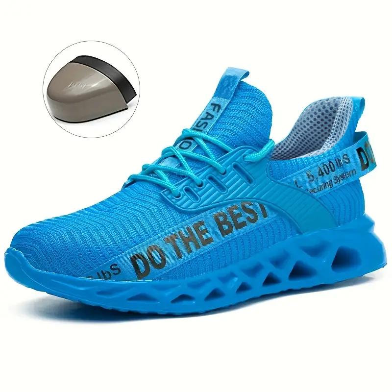 Onverwoestbare Stalen Neus Schoenen voor Mannen Vrouwen Anti-Punctie Werkschoenen Comfortabele Ademende Werk Veiligheid Beschermende Sneakers