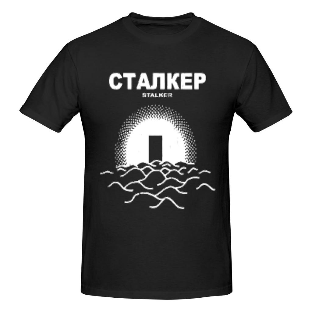 T-shirt Unisexe Drôle Stalker Tarkovsky Hauts Imprimés Sont Amples Et Coupe Ajustée T-shirts Unisexe