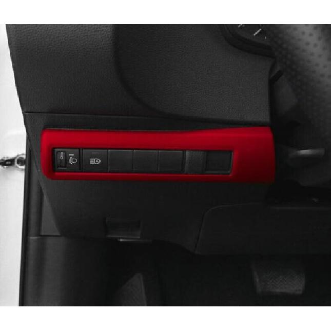 For Toyota Corolla 2020-2023 Matte Red Headlight Switch Control Frame Trim 1pcs