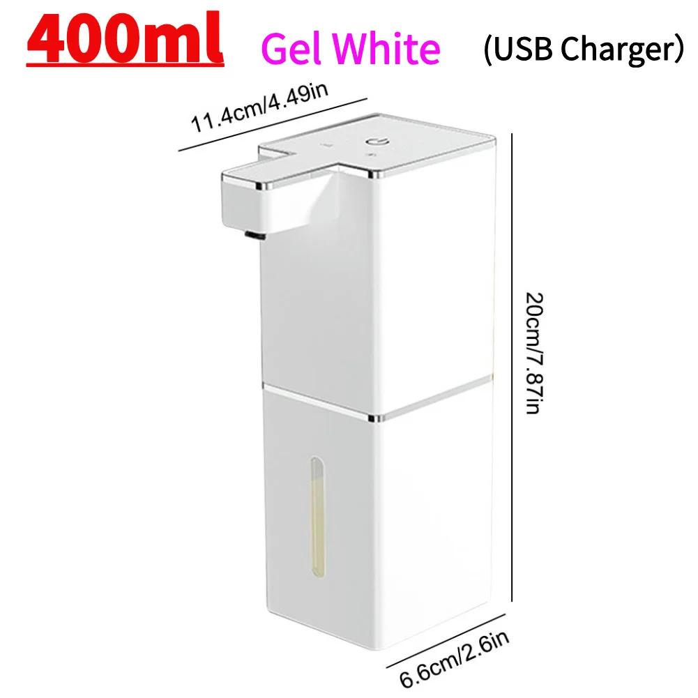 400/550ml Automatic Liquid Soap Dispenser Wall Mounted Infrared Sensor USB Rechargeable Smart Sanitizer Hand Washer For Bathroom