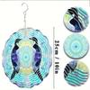 10 Inch Hanging Wind Spinner with 360 Degree Hook for Balcony Garden Decor Spring Summer Outdoor DecorationMetal Wind Chimes for Home Decor
