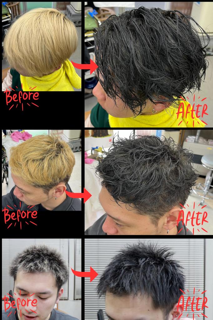 BABLO POMADE Color Black Hides Gray Natural Black Mesh Comb Set Wax, Black, One-Day Dye, Hair, Finish,