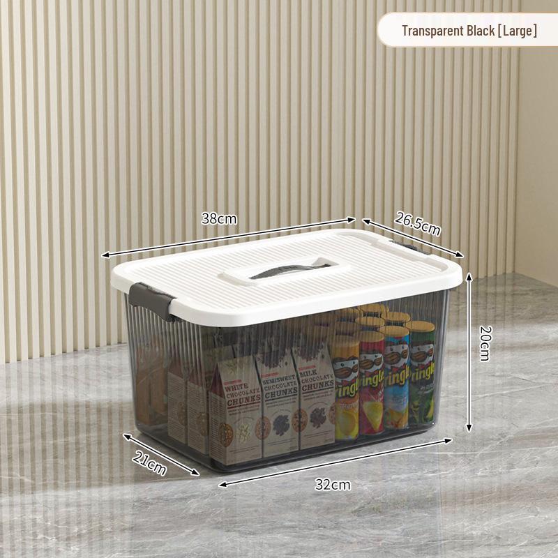 Extra Large Transparent High-Grade Plastic Storage Box for Home