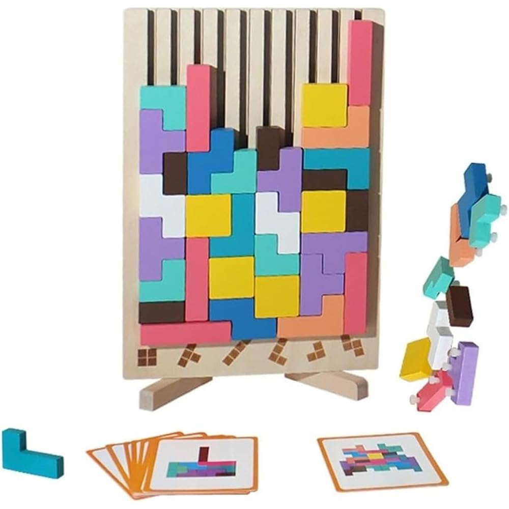 wooden tetris tetris puzzle wooden puzzle building block puzzle colorful 3d wooden unisex