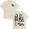 Singer Bad Gyals Album Tour Graphic Tshirt for Men and Women Hiphop Summer Print Pure Cotton Casual Shortsleeved top