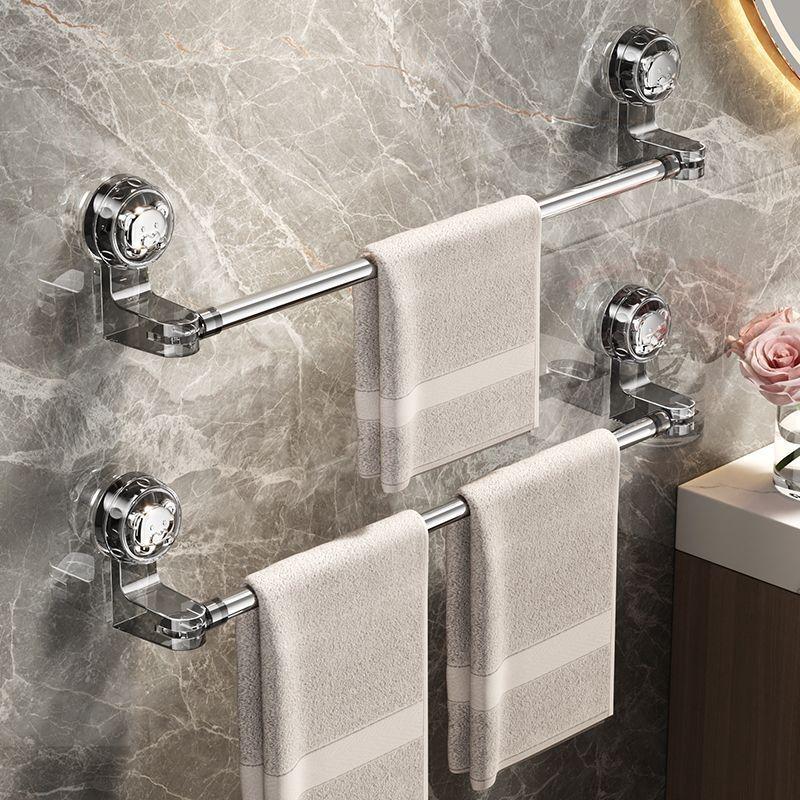 Rotating, Punch-Free Suction Cup Towel and Slipper Rack for Bathrooms