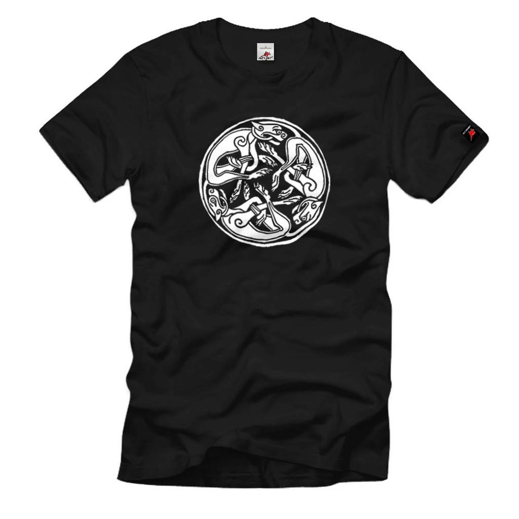 Celtic Round Chien Celtic Knot Celts Germans Vikings - T Shirt #1036