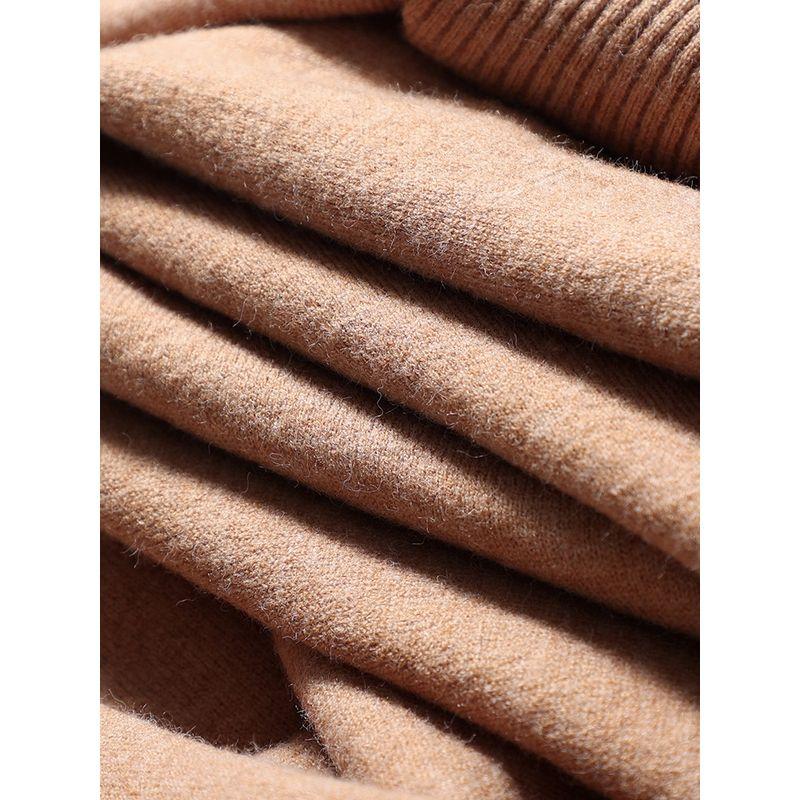 round Neck Thin Bottoming Sweater Men's Autumn and Winter Warm Inner wear Sweater Foreign Trade Men's All-Matching Angora Knit
