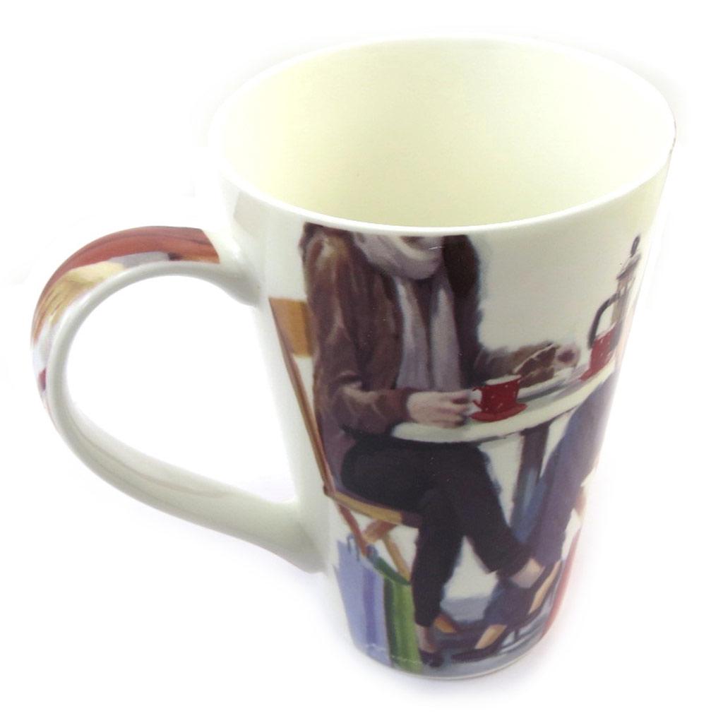 Les Trésors De Lily [N3217] - Large Porcelain Mug 'Best Friends' - 12x8 Cm (girlfriends)