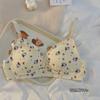 Cartoon Girls Wireless Thin Bra Cute Sweet Lingerie Daily Wear