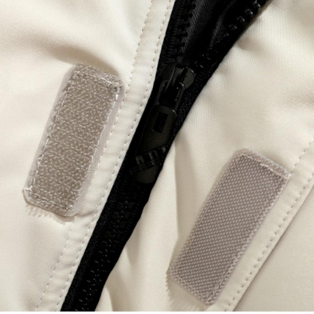 Men's Casual Solid-color High-neck Zipper Cotton-padded Jacket, Men's Thickened Cotton-padded Warm Bread Jacket Jacket