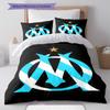 OM team Bedding Quilt Set Quilt Cover Pillowcase Home Decoration Birthday Gift (1 * duvet cover + 2 * pillowcase, without core)