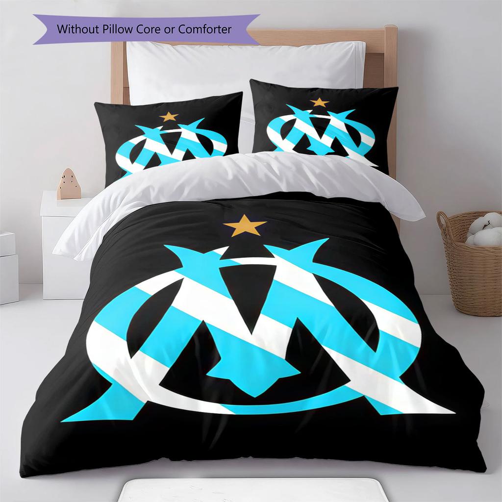 OM team Bedding Quilt Set Quilt Cover Pillowcase Home Decoration Birthday Gift (1 * duvet cover + 2 * pillowcase, without core)