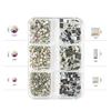 1 Box Nail Art Decoration Super Shiny Square Rhinestone Flat Back 3D Nail Manicure Craft Ornaments
