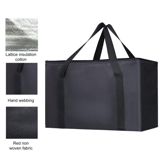 Borsa da Picnic Grande Isotermica con Cerniera Borsa Termica per Pranzo Riutilizzabile Porta Spesa Borsa Frigo per Bevande per Campeggio Picnic Viaggi