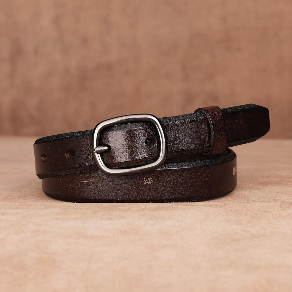 Belt First Layer Cowhide Genuine Leather Tree Paste Leather Pin Buckle Retro Belt Middle-Aged And Young Versatile Belt Men