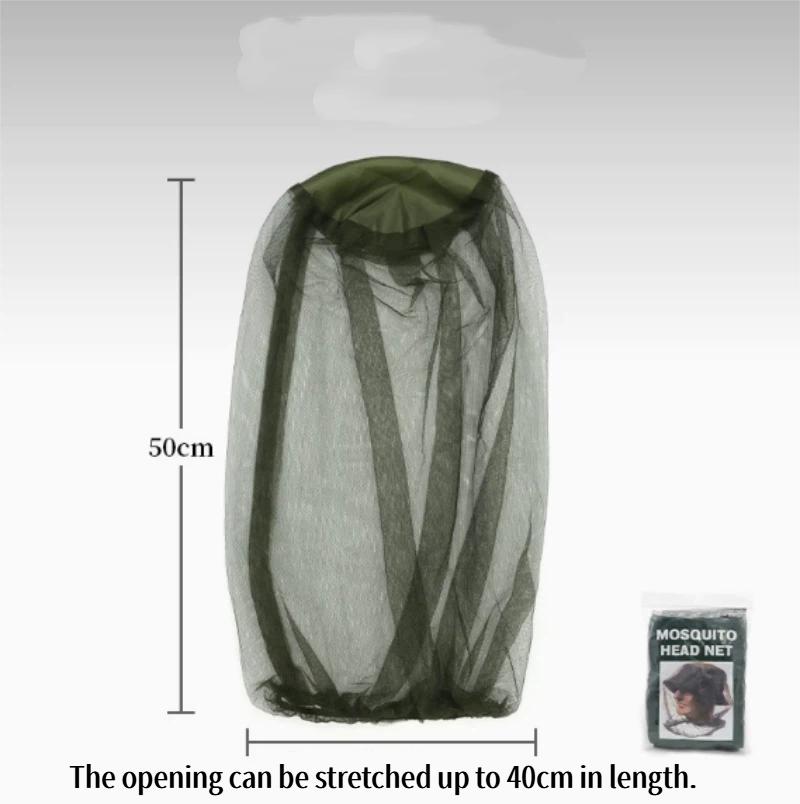 1Pc Beekeeper Head Face Outdoor Mask Hat Net Cover Anti-mosquito Cover Mosquito Net Cap Travel Breathable Head Mesh Covers