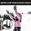 2Pcs Elastic Wrist Straps For Ski Gloves Adjustable Ski Glove Lead For Men And Women Sport Skiing Glove Anti-Loss Strap