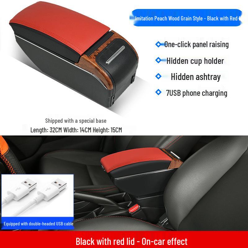 Honda Fit Armrest Box (2015-2019) No-Drill Installation for New Fit, Crider, and Greiz Models