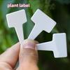 100 Stück T-förmige Gartenetiketten Wasserdichte Kunststoff-Pflanzenstecker für Innen- und Außengärten