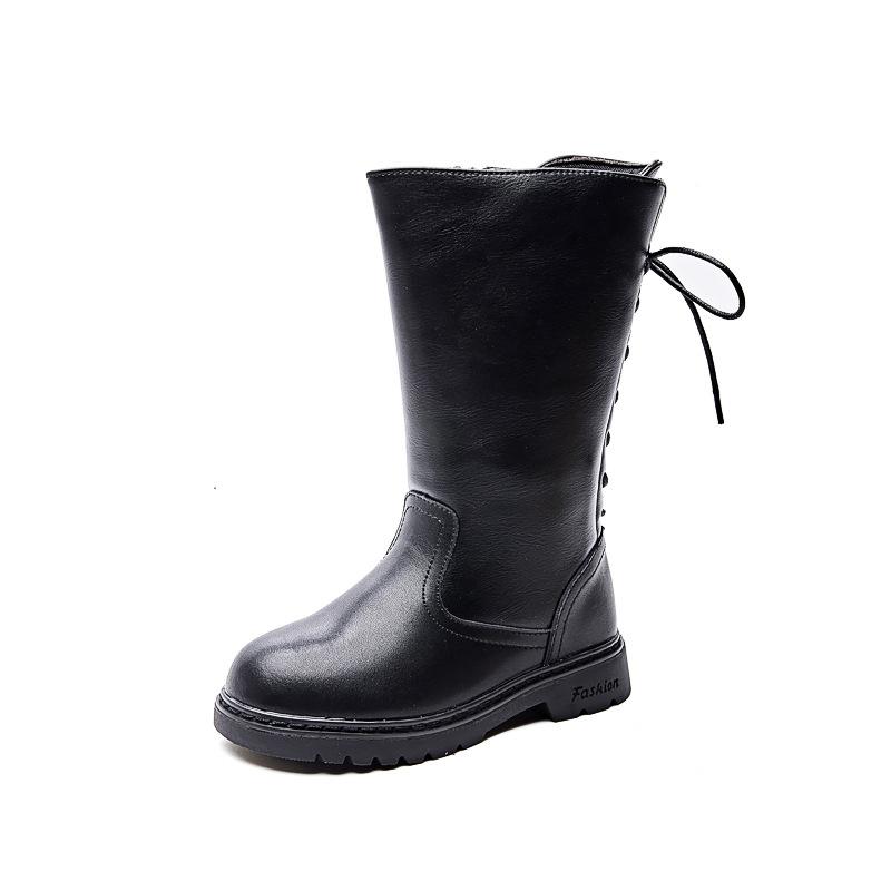 Осенние и зимние высокие хлопковые сапоги для девочек 21