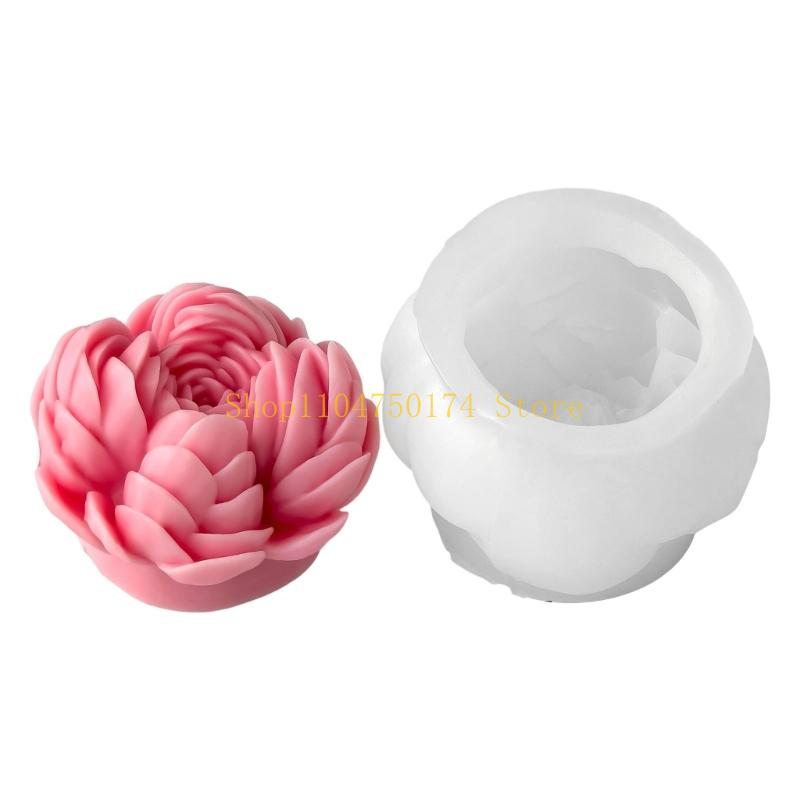 Handmade Silicone Moulds Plasters Molds Peony Flower Molds Resin Molds top sale