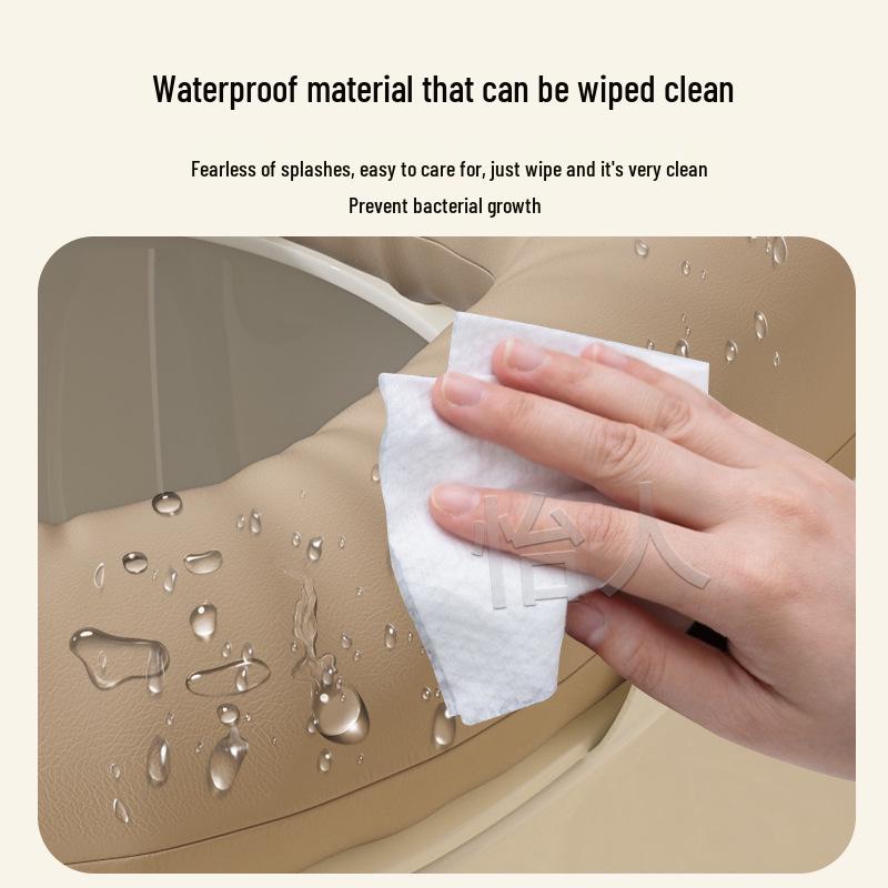 Wasserdichtes Leder Toilettensitz-Erhöhungskissen - Verdickt, Abdeckung für den Heimgebrauch