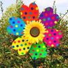 Colorful Sunflower Wind Spinner Stake Sunflower Windmill Pinwheel For Lawn Camping Picnic Decor Home Garden Yard Decoration
