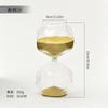 Scandinavian Modern Glass Hourglass 30-Minute Sand Timer  Artistic Desk Decor for Office Home Minimalist Gift Idea Sand Clock