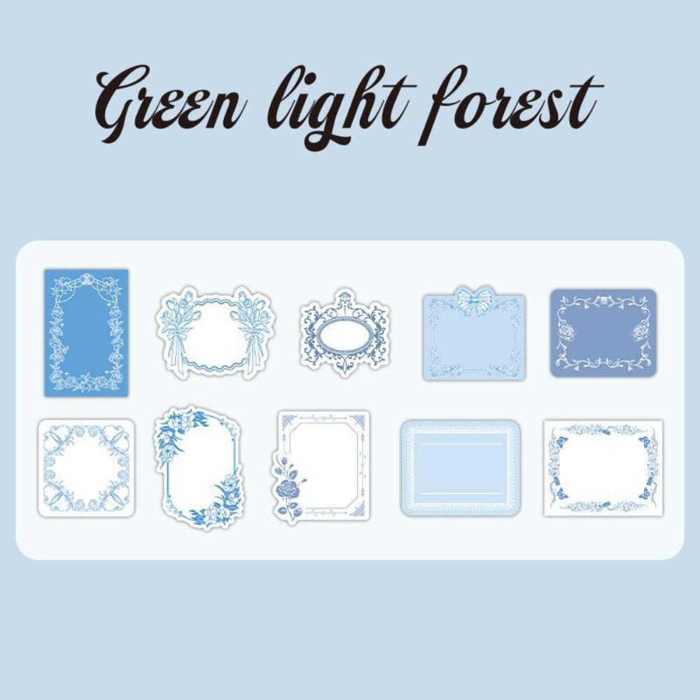 

30pcs Old Dream Series Memo Pads Writable Surface Embossed Lace Message Notes Paper Gift Pull Out Design Decorative Paper Sheets