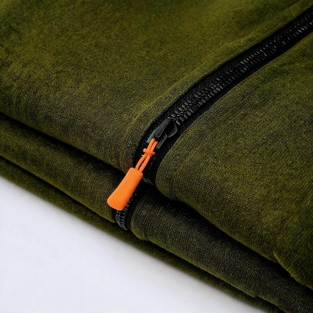 Men's Hooded Zip-Up Jacket Casual Athletic for Fall and Winter