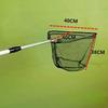 1pc Dark Green Aluminum Alloy Fishing Net - 130cm Telescopic Foldable Triangular Scoop Portable with Positioning for Fishing