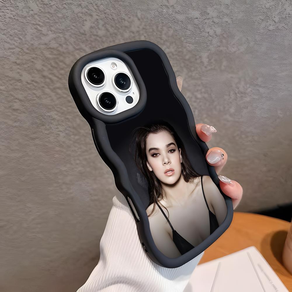 Hailee Steinfeld Wavy Edge TPU Mobile Phone Case for iPhone 17 16 15 14 13 12 11 Air Pro Max Plus Colorful Cover
